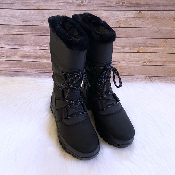 Timberland Women’s Jenness Falls Pull On Waterproof Insulated Black Boots - Picture 3 of 8